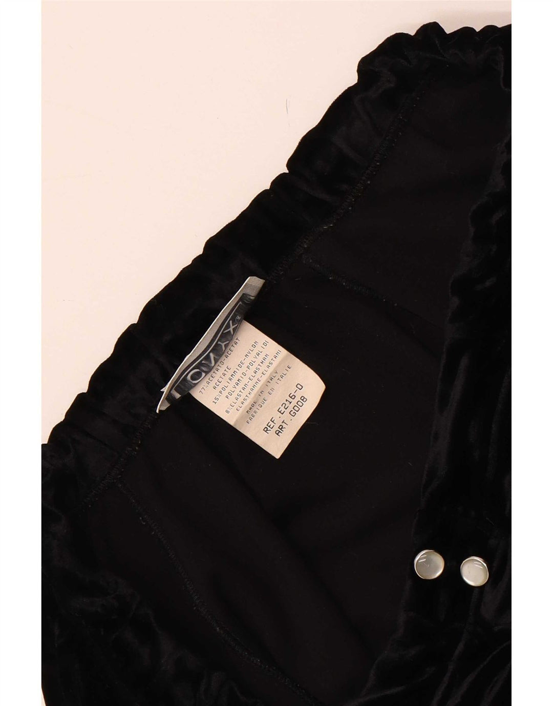 Fusta mini din velur pentru femei Onyx W28 Medium Black Acetat
