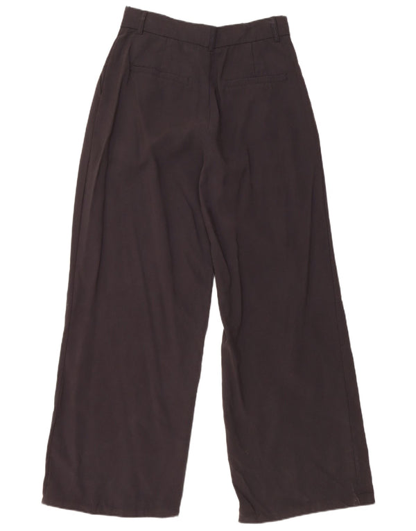 Pantaloni casual pentru femei cu talie înaltă Zara XS W24 L29 negru modal