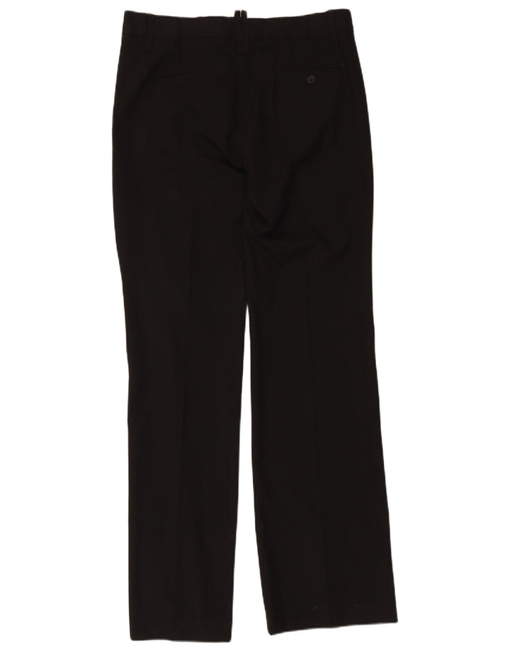 Pantaloni chino drepți pentru femei Zara EU 40 Mediu L30 L34 Poliester negru