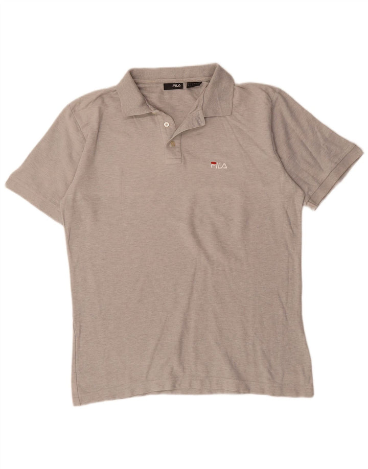 Tricou polo Fila pentru bărbați, mare, gri, bumbac
