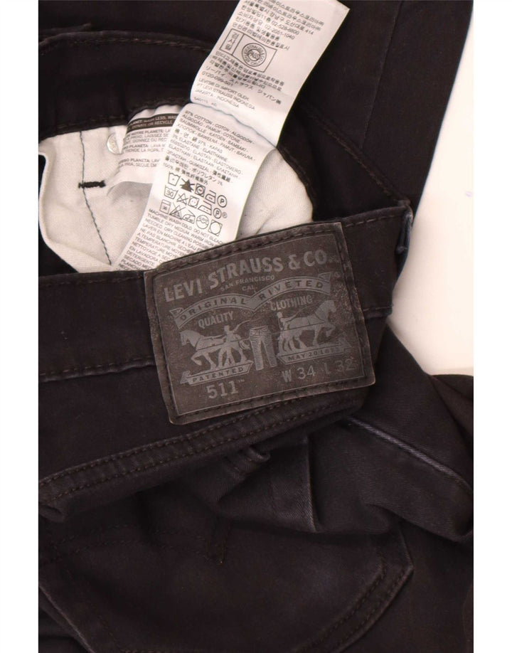 Blugi Levi's 511 Slim pentru bărbați W34 L32 bumbac negru