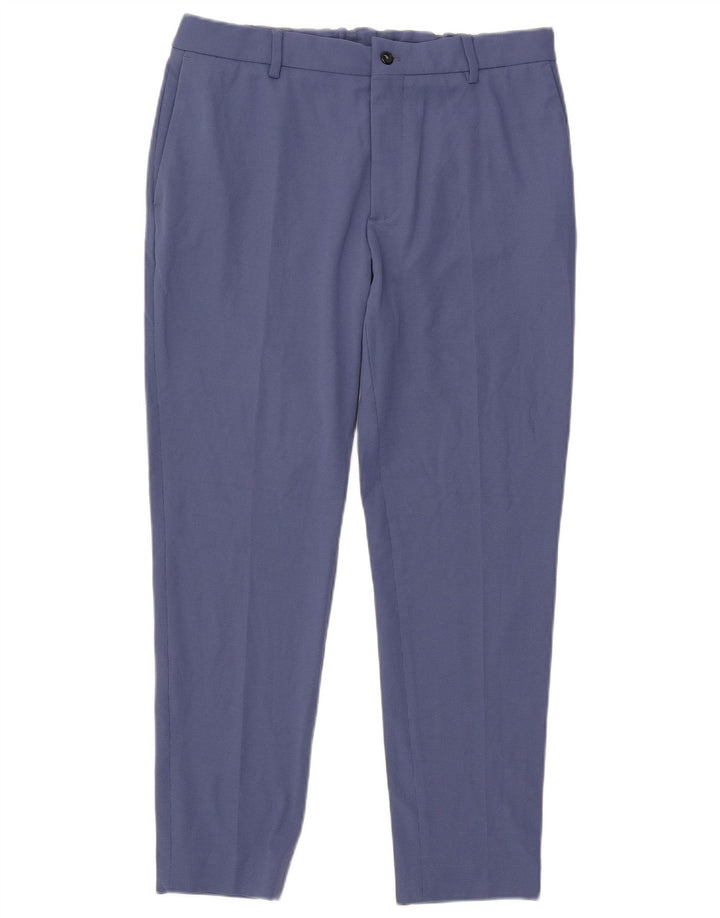 Pantaloni chino slim pentru bărbați Zara EU 44 Large L34 L29 Poliester albastru