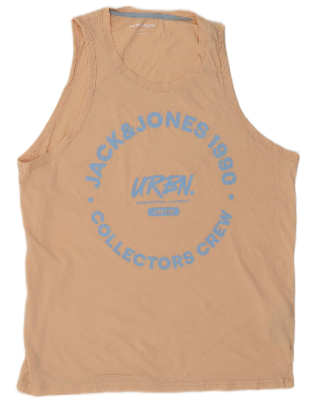 Vesta grafică Jack & Jones pentru bărbați, XL, bumbac, bej