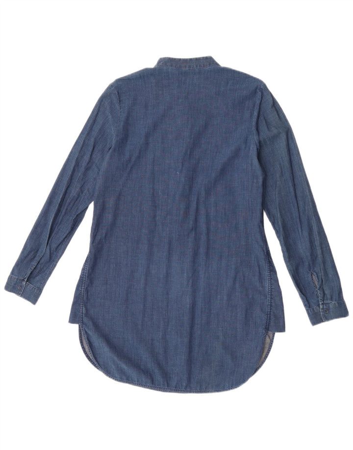 Rochie cămașă pulover pentru femei Cos EU 36 Bumbac albastru mic