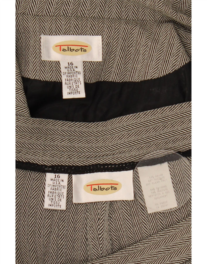 Set de 2 bucăți pentru femei Talbots, 2 nasturi, UK 16, mare, L34, L30, gri, oase