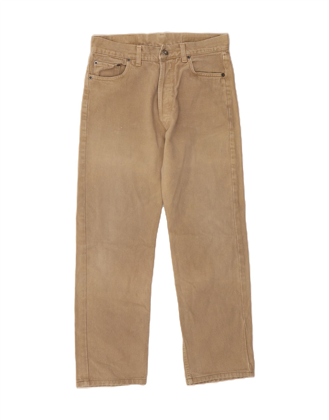 HOLIDAY Mens Straight Jeans W32 L27 Beige Cotton Vintage Holiday and Second-Hand Holiday from Messina Hembry 