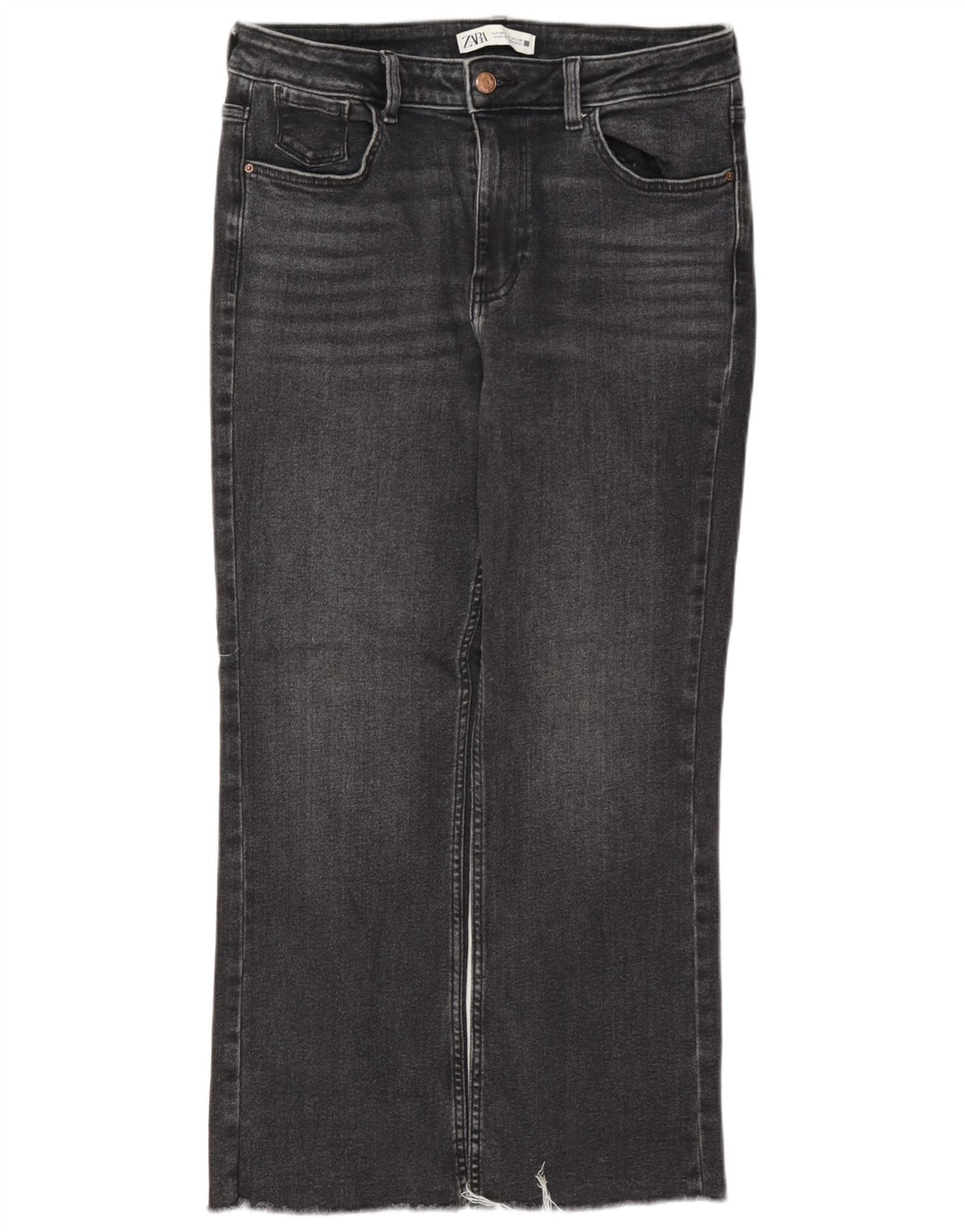 Blugi tăiați pentru femei Zara EU 40 Medium W30 L26 Gri