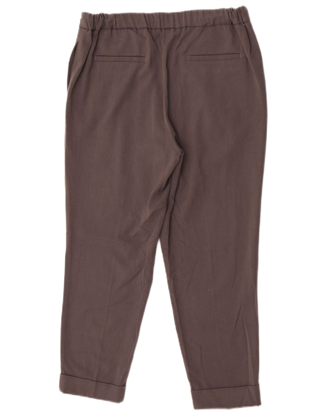 Pantaloni tăiați pentru femei Marks & Spencer UK 12 Medium W30 L25 Gri Poliester