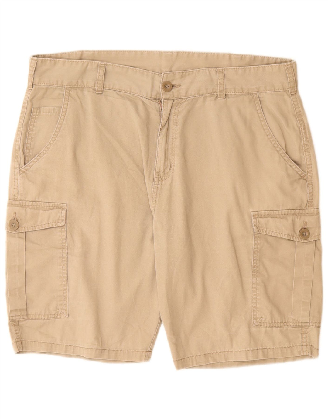 Pantaloni scurți cargo pentru bărbați Mountain Warehouse W36, bumbac mare, bej