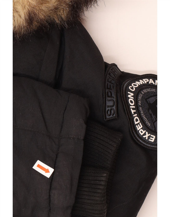 Jachetă Parka Superdry pentru femei UK 12 Medium Black Winter