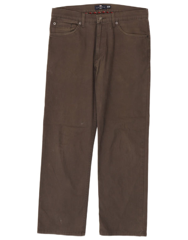 Marks & Spencer Pantaloni casual drepti pentru bărbați Blue Harbour W32 L29 maro
