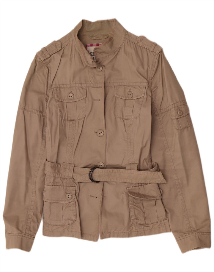 Jachetă militară pentru femei Esprit UK 12 Medium Beige Bumbac