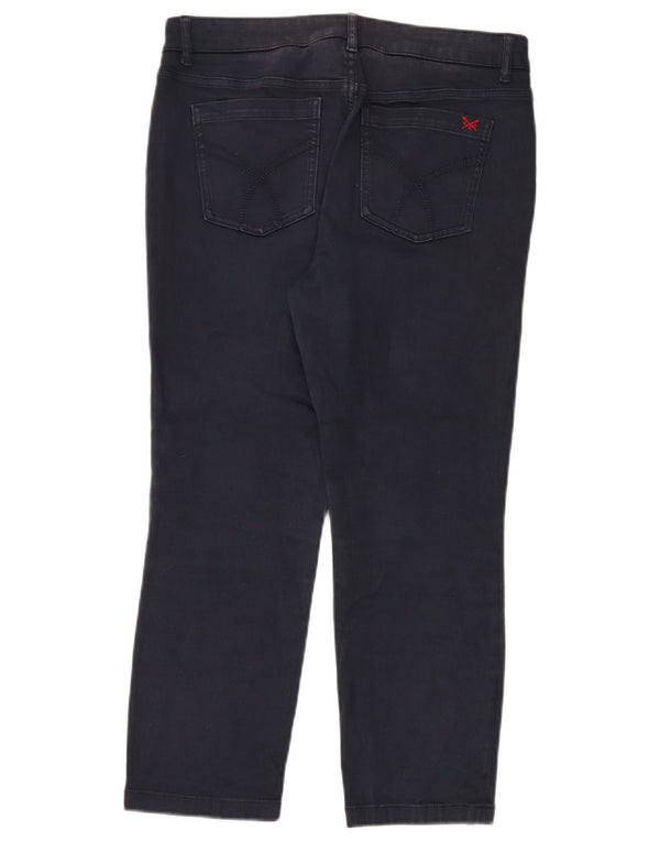 Crew Clothing Blugi tăiați pentru femei UK 12 Medium L30 L24 Bumbac bleumarin
