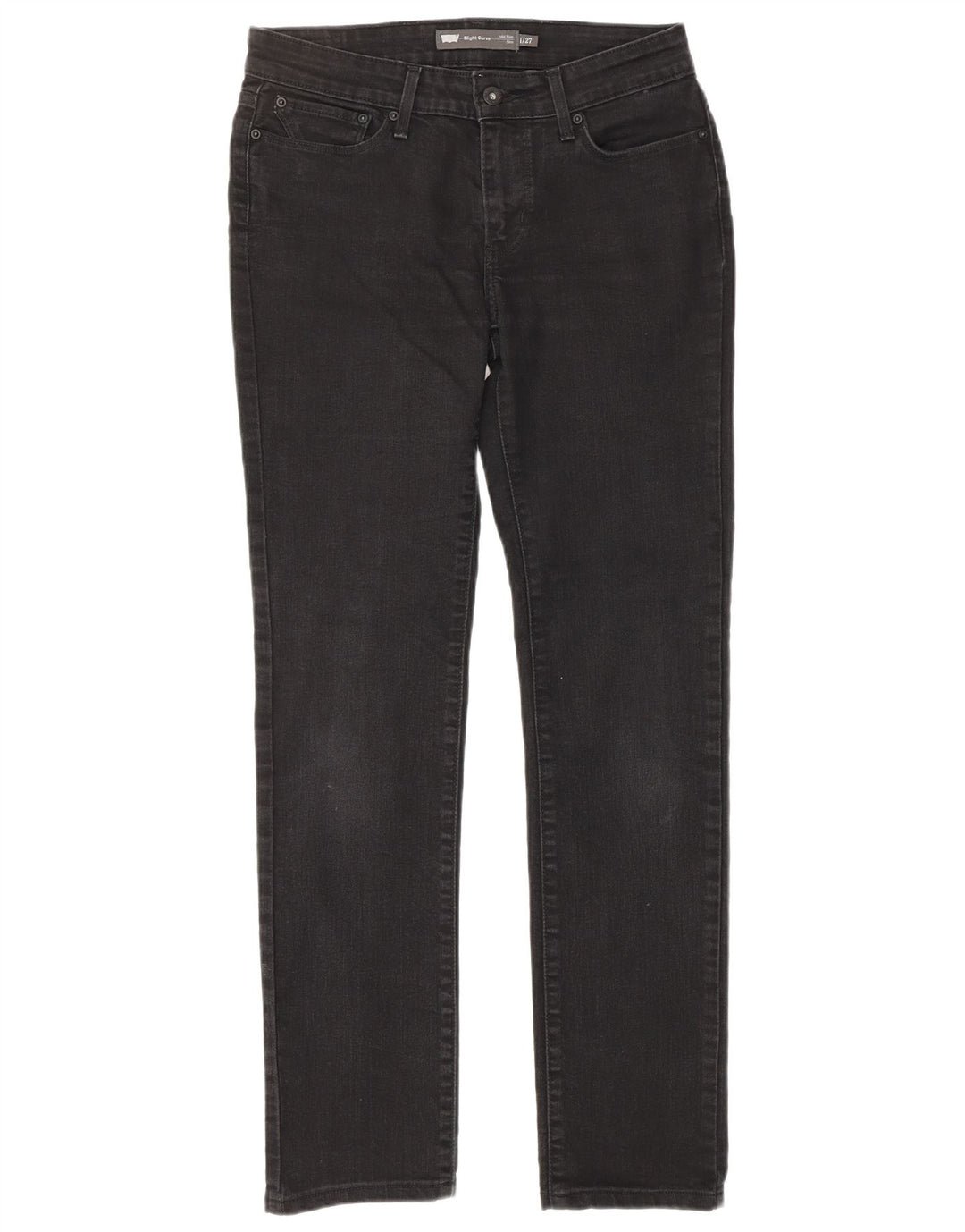 LEVI'S Blugi slim cu talie medie pentru femei Slight Curve US 4 Small W27 L27 Gri