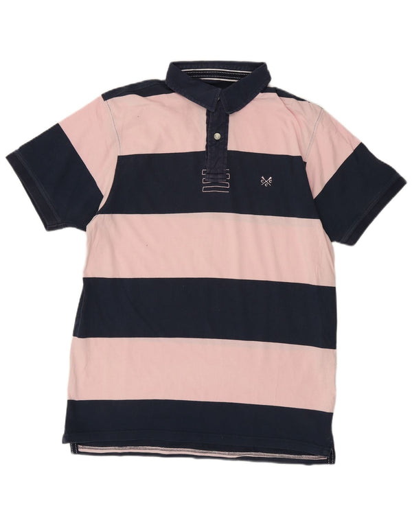 Crew Clothing Tricou polo pentru bărbați, mare, bleumarin, bumbac cu dungi