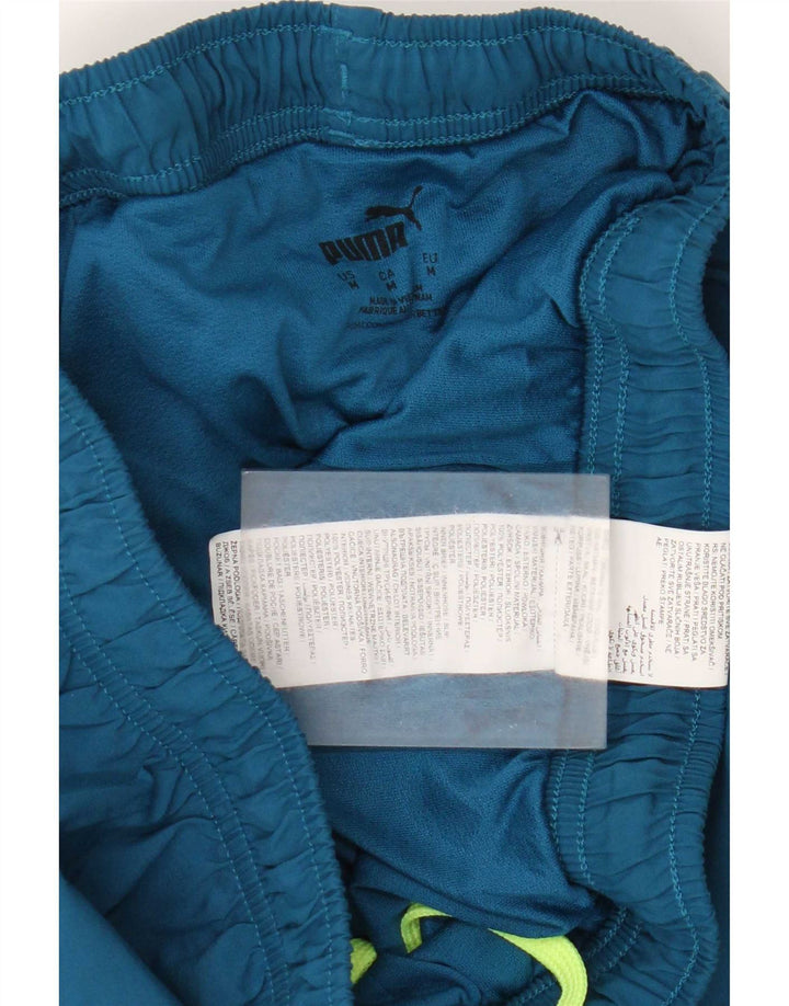 Pantaloni scurți sport pentru bărbați Puma, albastru mediu, poliester color bloc