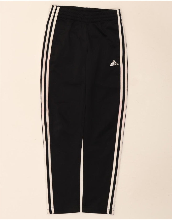 Pantaloni de trening Adidas baieti 9-10 ani poliester negru
