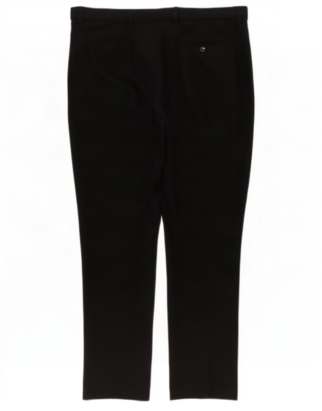 Pantaloni de costum pentru bărbați Marks & Spencer, cu ajustare normală, L38 L29, poliester negru
