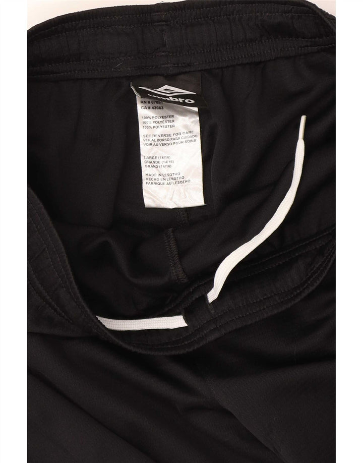 Pantaloni scurți sport Umbro pentru bărbați, mari, negru, poliester