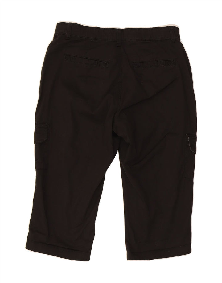 LEE Womens Cargo Capri Trousers US 4 Small W28 L17 Black Cotton Vintage Lee and Second-Hand Lee from Messina Hembry 