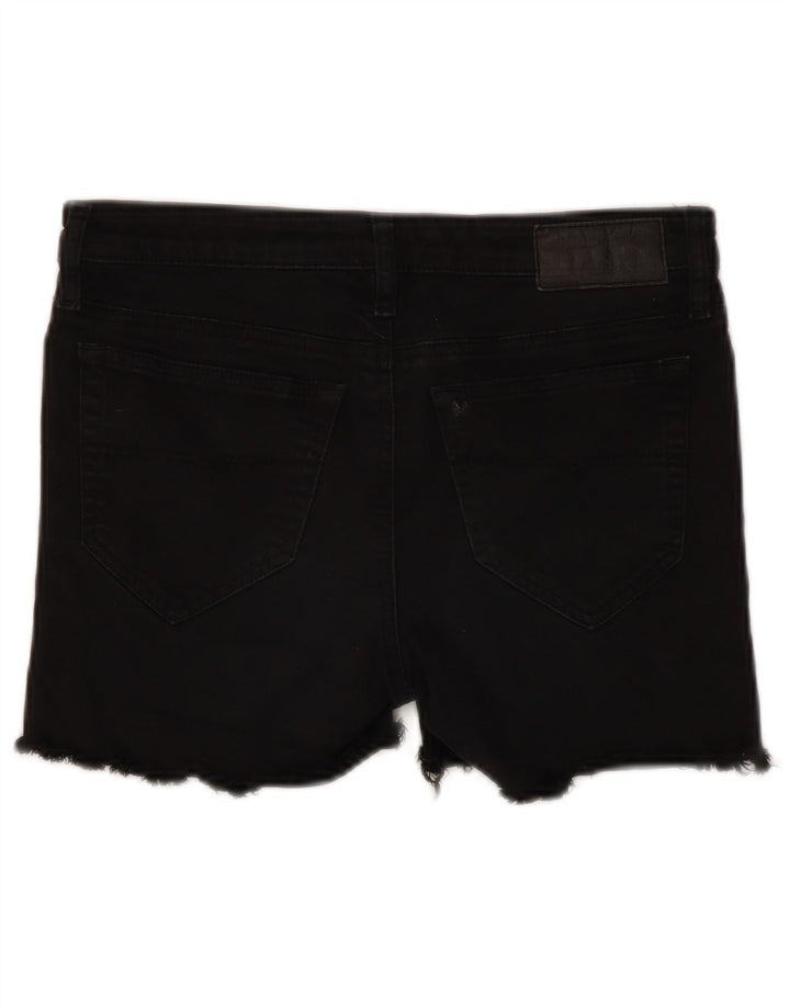 Pantaloni scurți din denim Skinzee pentru femei Diesel W28, bumbac mediu negru