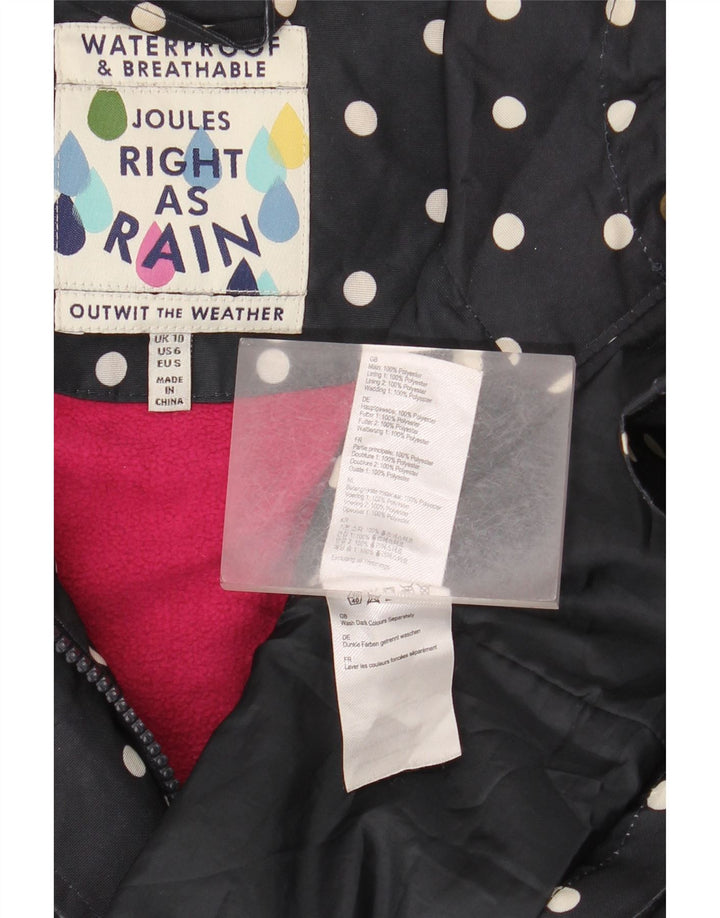 JOULES Jachetă de vânt supradimensionată pentru femei UK 10 mic, bleumarin, buline