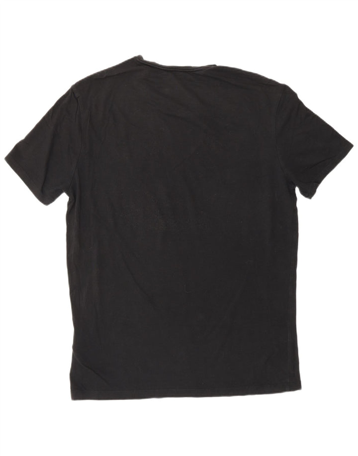 Tricou Guess pentru bărbați Top mare din bumbac negru