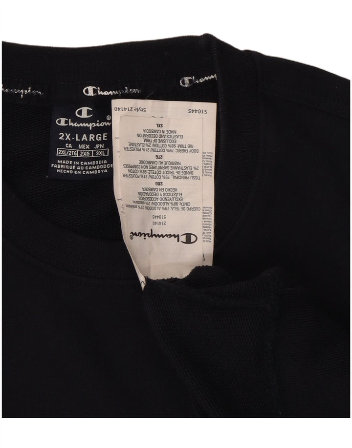 Pulover cu grafică pentru bărbați CHAMPION, 2XL, bumbac bleumarin