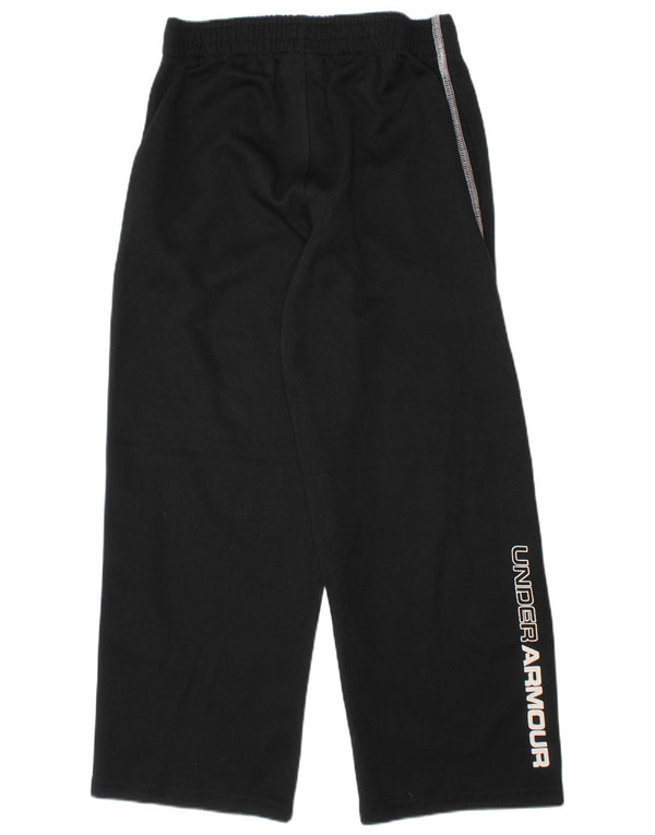 Pantaloni de trening grafic Under Armour pentru baieti 5-6 ani poliester negru