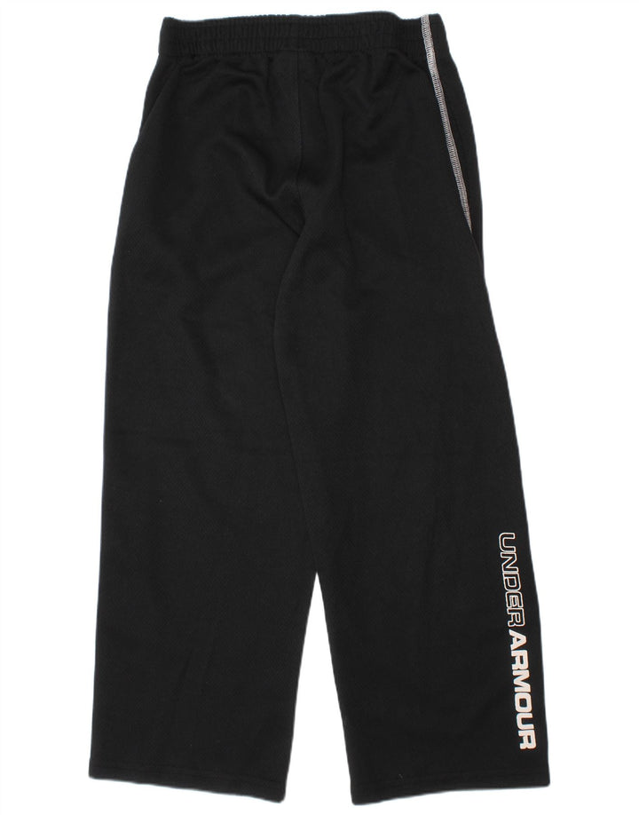 Pantaloni de trening grafic Under Armour pentru baieti 5-6 ani poliester negru