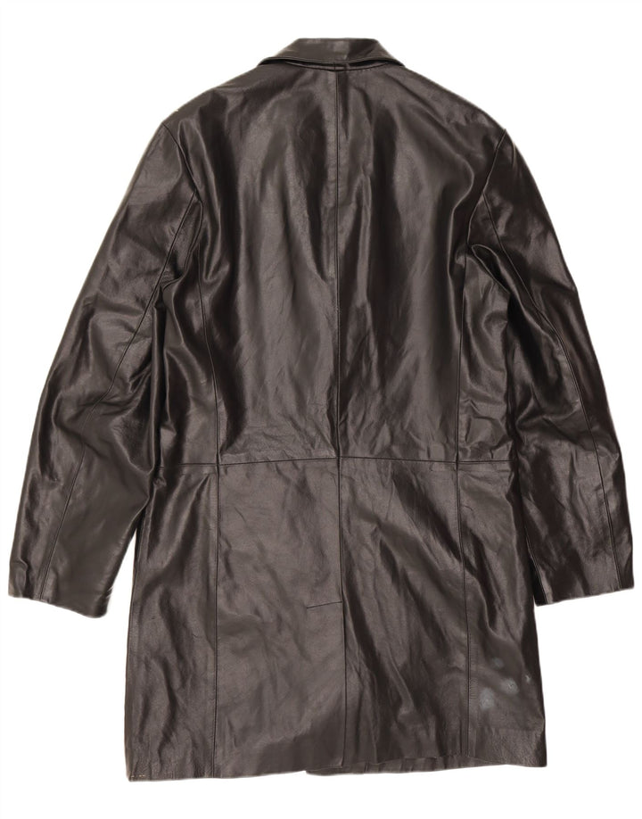 Palton de piele Douglas pentru bărbați UK 38 Medium Black Leather