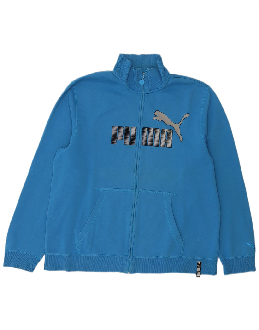 Jachetă de top pentru trening Puma pentru bărbați, XL, albastru, bumbac