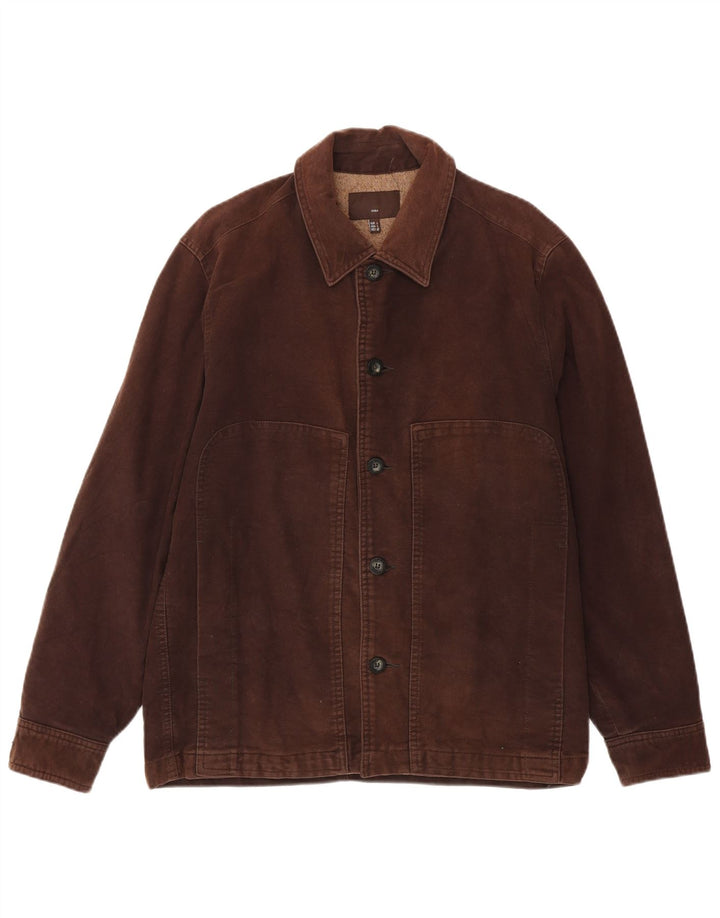 Bomber pentru bărbați Zara UK 40, mare, maro, bumbac