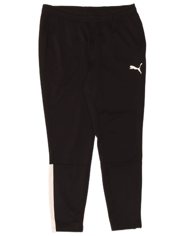 Puma Mens Tracksuit Trousers Large Black Polyester Sports