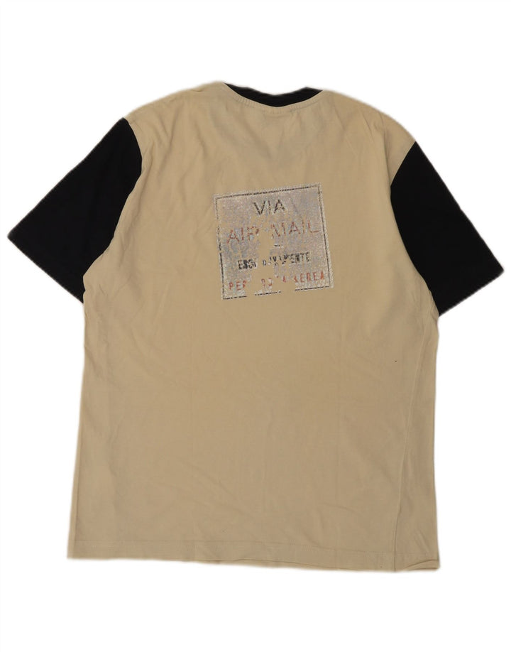 Tricou grafic Bărbați ELLESSE Top Mediu Bej Colorblock