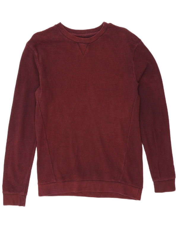 Pulover pentru bărbați Zara Pulover Medium Burgundy Bumbac