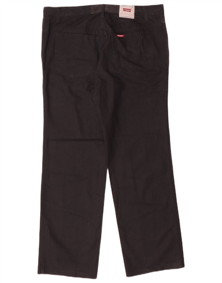 Pantaloni casual drepti pentru bărbați Carrera W35 L28 bumbac negru