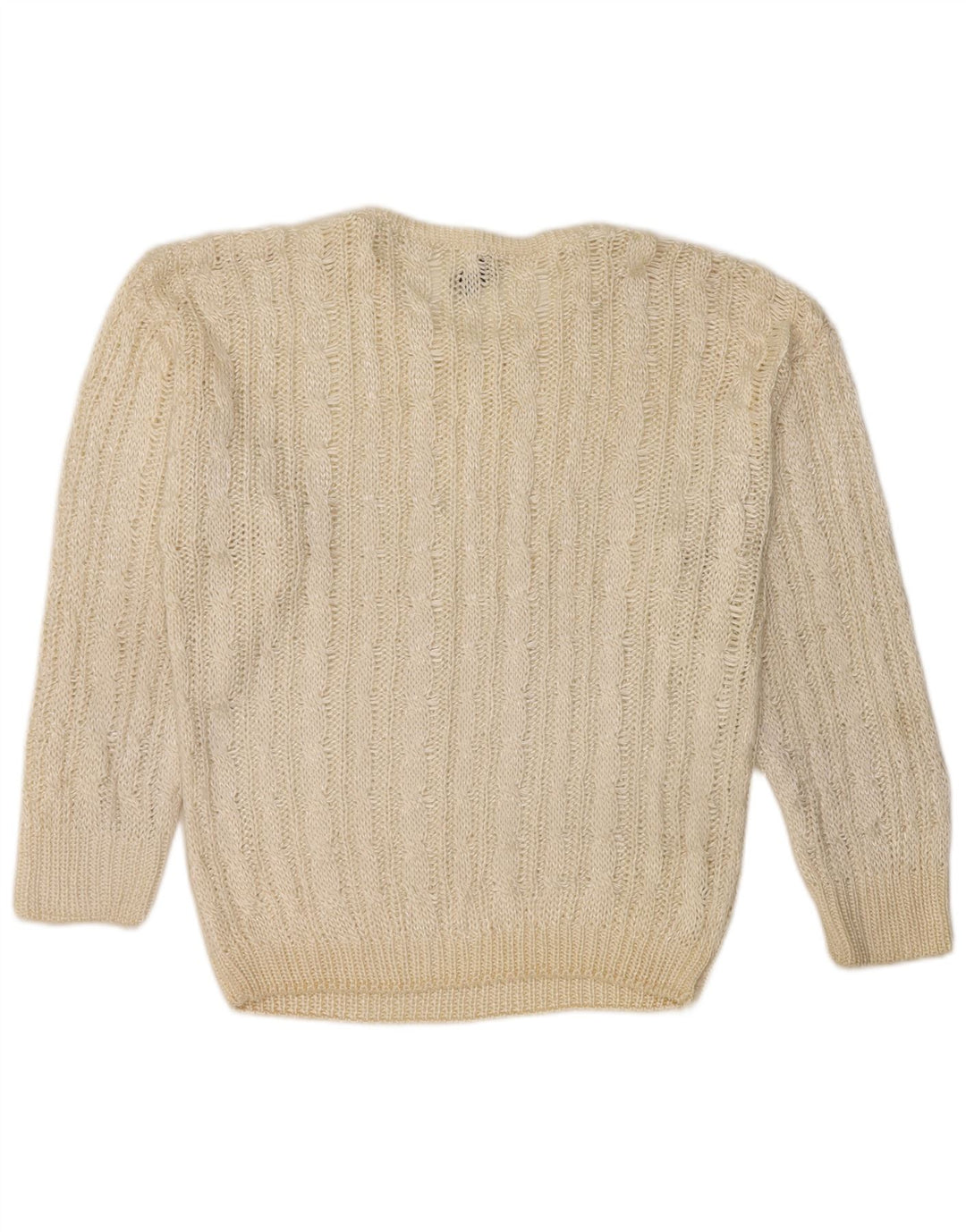 Pulover pentru damă Giunco cu gât roșu și pulover UK 14 Medium Off White