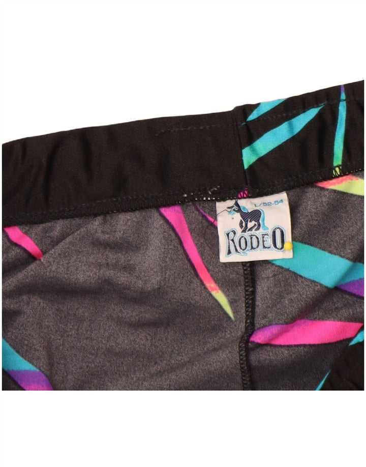Leggings pentru femei Rodeo UK 14, mare, negru, din nailon