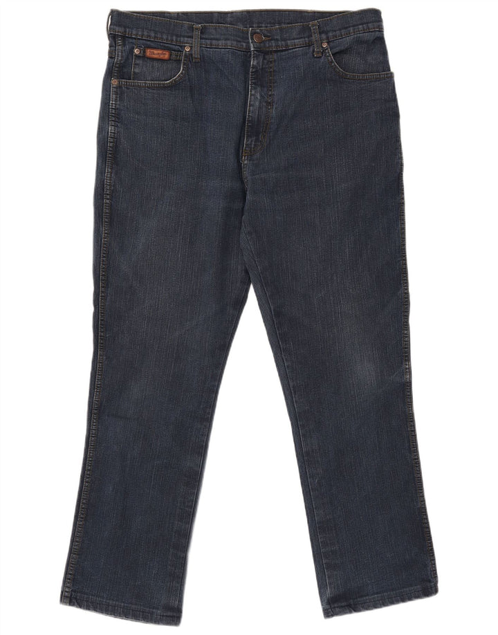 WRANGLER Blugi pentru bărbați Texas Stretch drepte W38 L30 bumbac bleumarin