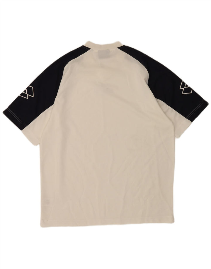 Tricou grafic pentru bărbați Lotto Top XL, alb, poliester color bloc