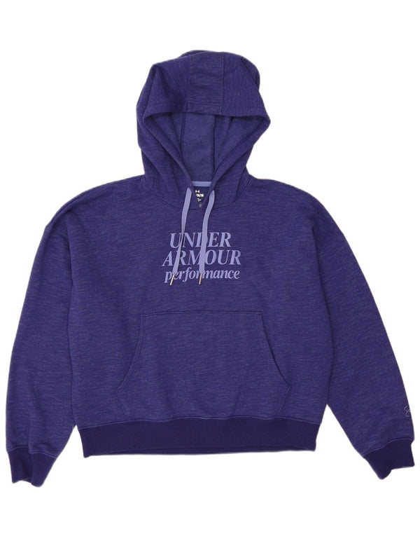 Pulover Under Armour pentru femei cu grafică cu capota UK 14 Medium Purple Flecked