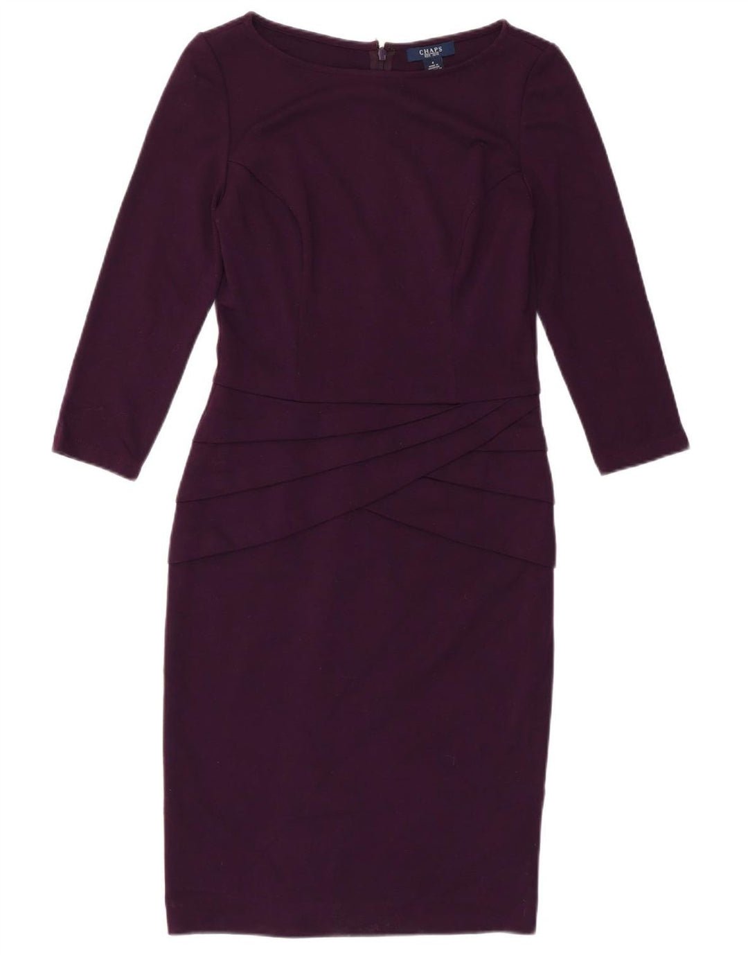 Rochie pentru femei Chaps cu mâneci 3/4 US 4 Poliester violet mic