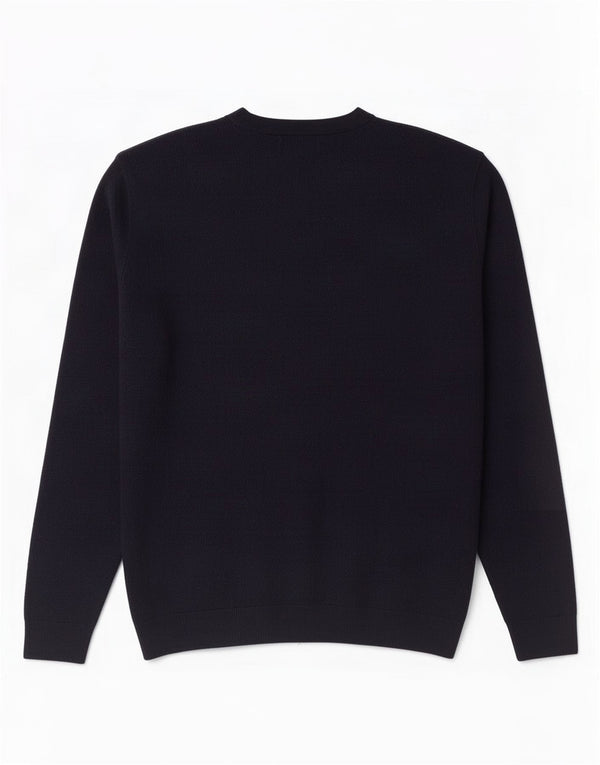Pulover Jack & Jones pentru bărbați cu gât crew pulover mic din bumbac bleumarin