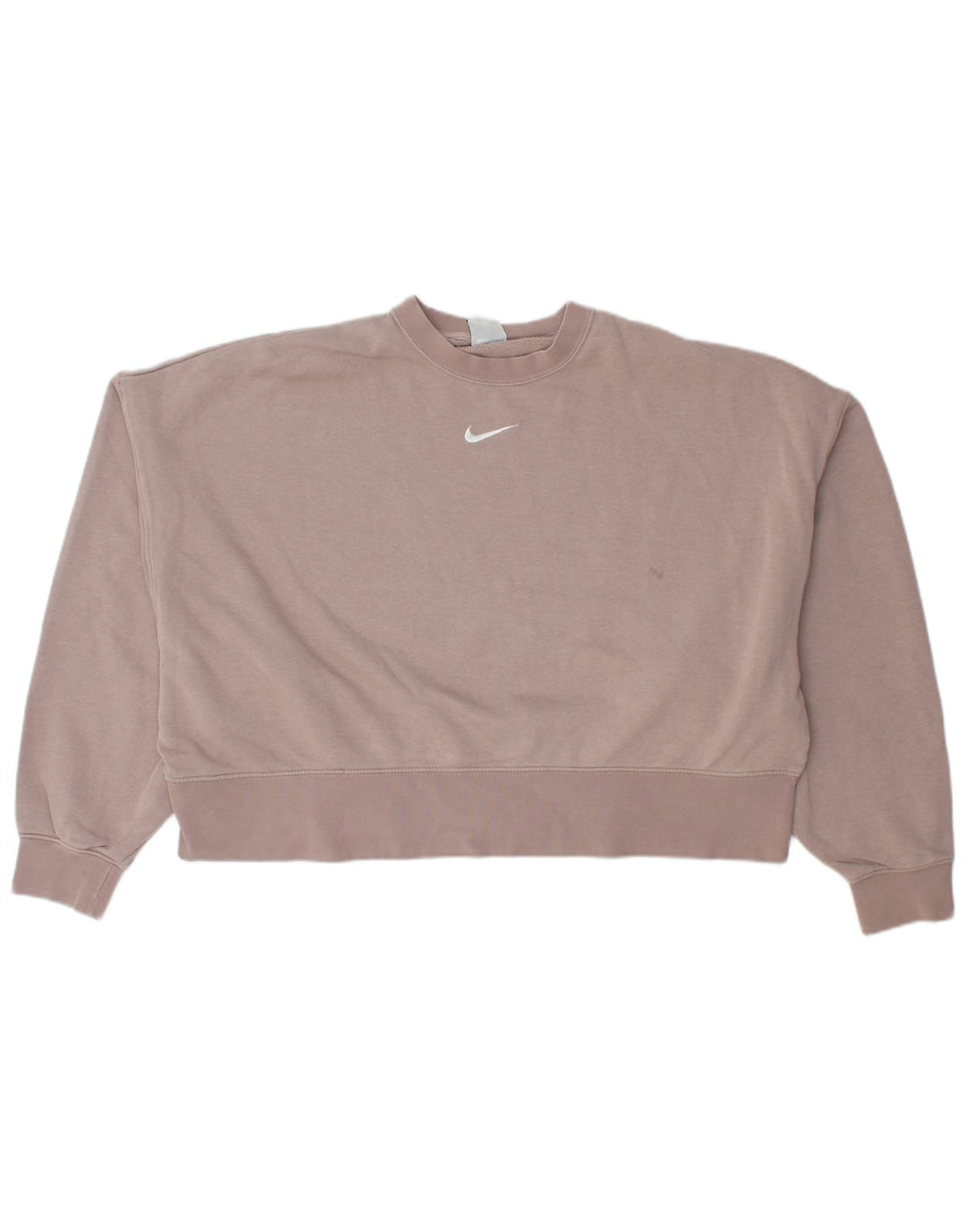 Pulover de hanorac supradimensionat pentru femei Nike UK 14, bumbac roz mediu