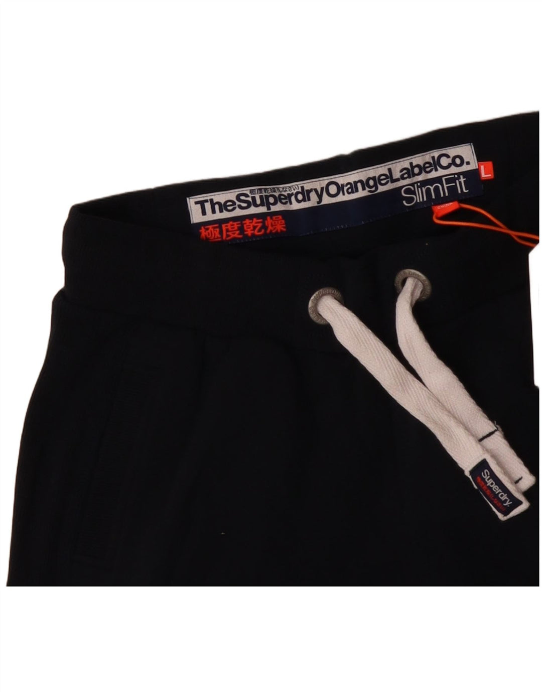 Pantaloni de trening pentru femei Superdry Pantaloni de jogging UK 14 Mare Bumbac bleumarin