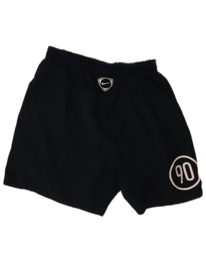 Pantaloni scurți sport grafic Nike pentru bărbați, poliester, albastru mic