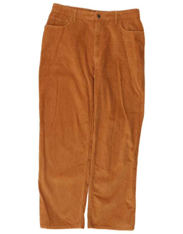 Pantaloni Hollister pentru femei Dad, cu talie înaltă, din velur, US 11 Large W30 L29 Maro