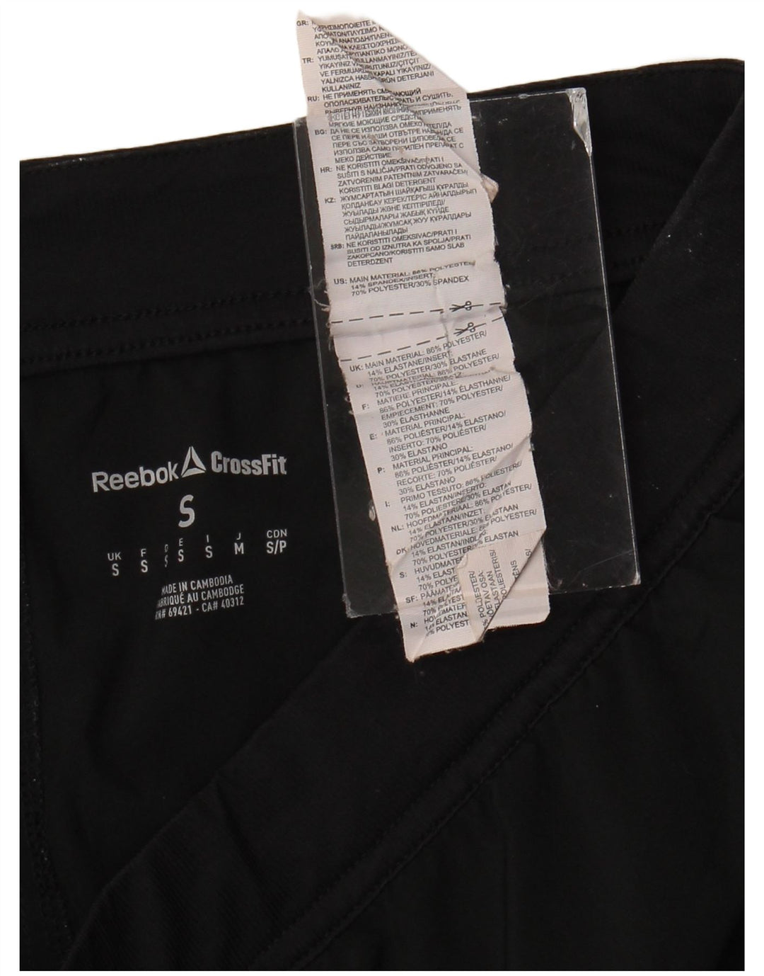 Pantaloni scurti sport pentru bărbați Reebok, poliester negru mic
