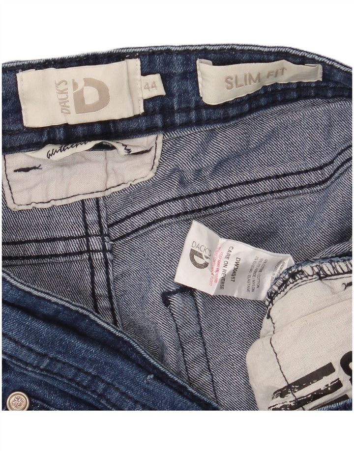 DACK'S Pantaloni scurți din denim slim Fit pentru femei IT 44 Medium W30 Bumbac albastru